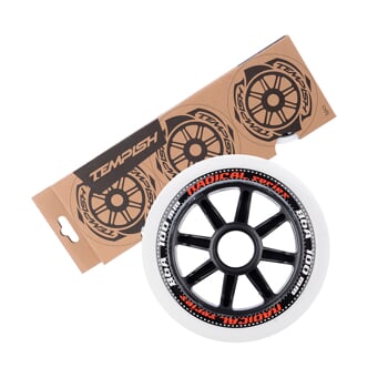 RADICAL 100x24 85/86A sada koliesok (3ks) white