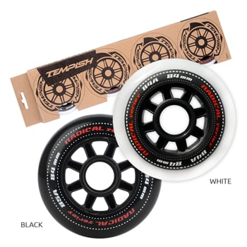 RADICAL 84x24 84/85A sada koliesok (4 ks) white